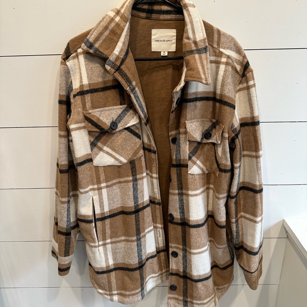 Thread and supply shacket